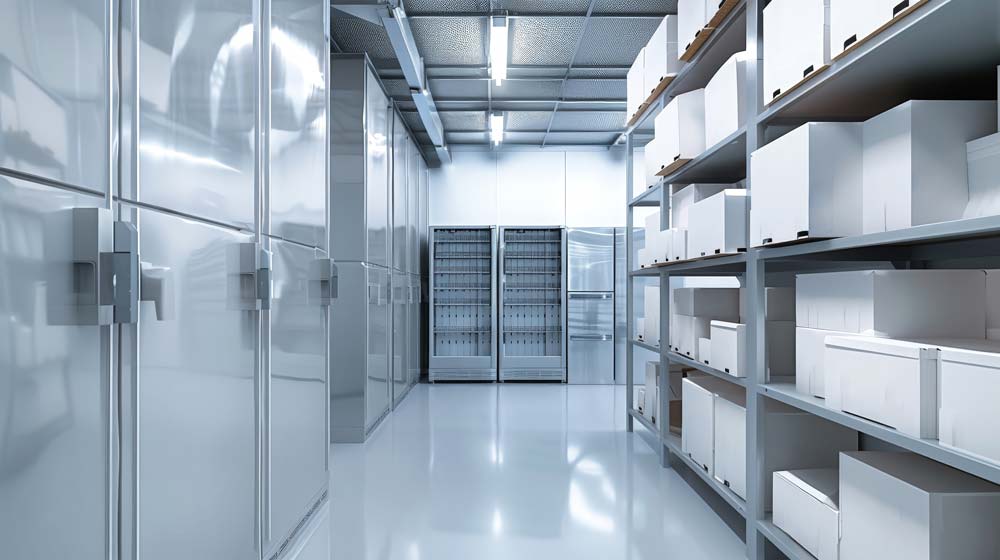 Medición de presión y carga de gas refrigerante en unidad industrial